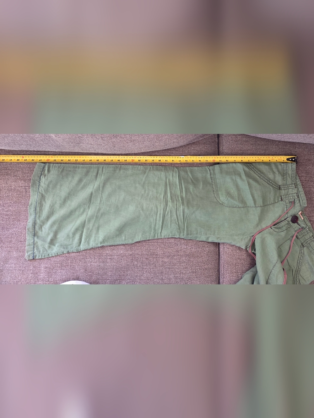 Free People Olive Green Wide-Leg Cargo Pants - Picture 11 of 11